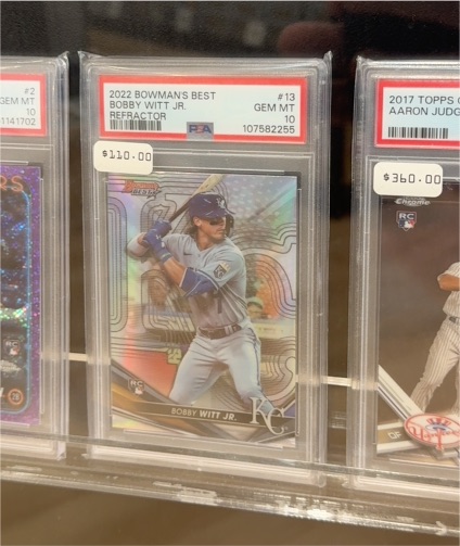 2022 Bowman's Best #13 Bobby Witt Jr. — front