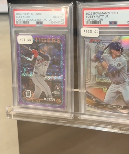 2024 Topps Chrome #2 Colt Keith Purple Speckle Refractor — front