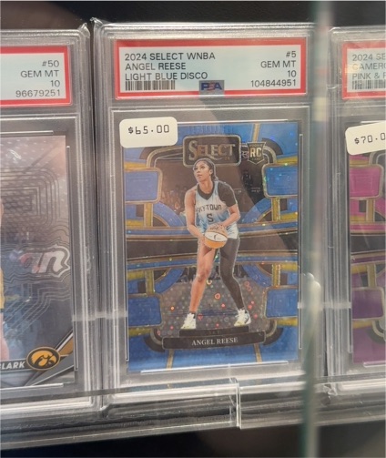 2024 Panini Select WNBA #5 Angel Reese Light Blue Disco — front