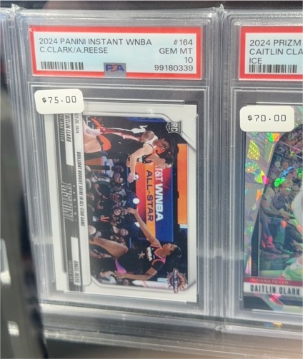 2024 Panini Instant WNBA #164 Caitlin Clark & Angel Reese — front