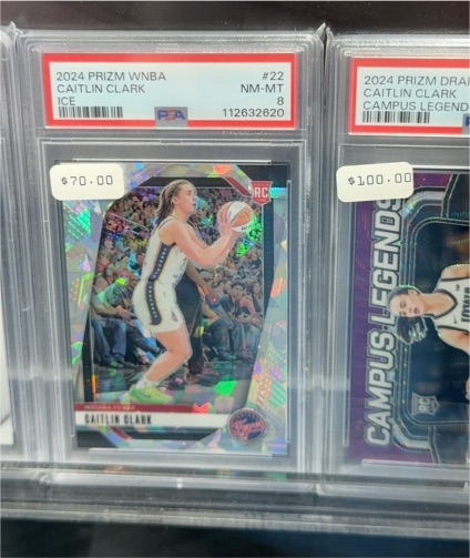 2024 Panini Prizm WNBA #22 Caitlin Clark Ice — front