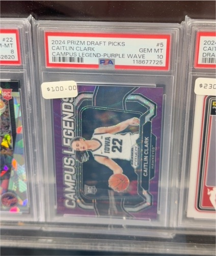 2024 Panini Prizm Draft Picks Campus Legends #5 Caitlin Clark — front