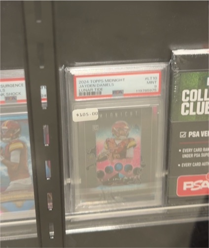2024 Topps Midnight #LT10 Jayden Daniels — front