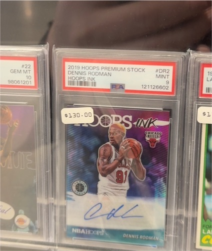 2019 Hoops Premium Stock #DR2 Dennis Rodman Hoops Ink — front