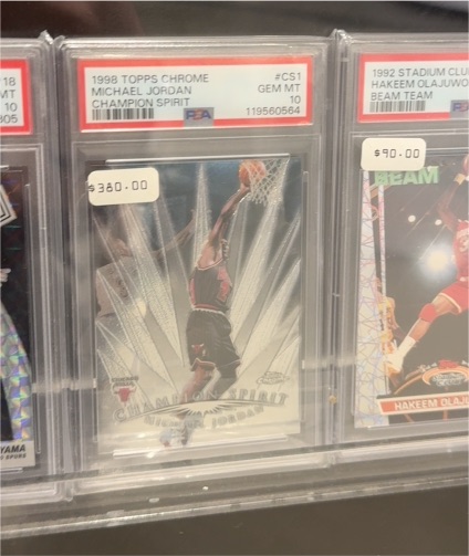 1998 Topps Chrome #CS1 Michael Jordan Champion Spirit — front