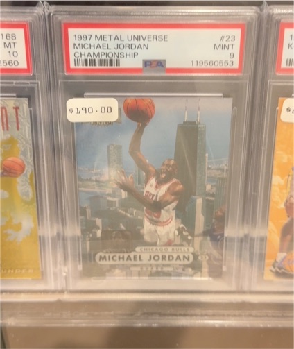 1997 Fleer Metal Universe Championship #23 Michael Jordan — front