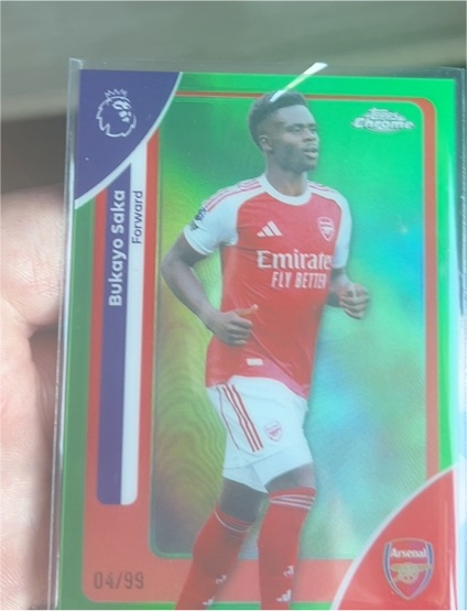 2026 Topps Chrome Premier League #13 Bukayo Saka — front