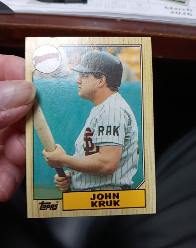 1987 Topps #123 John Kruk — front