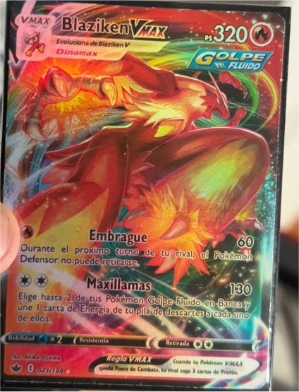 2021 Pokémon Chilling Reign #021 Blaziken VMAX — front