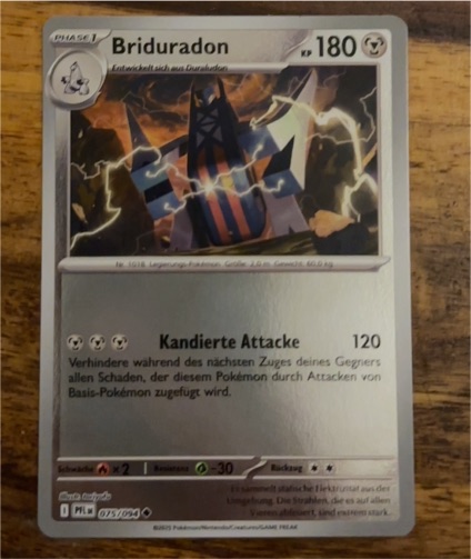 2025 Pokémon Phantasmal Flames #075 Briduradon — front