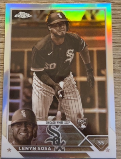 2023 Topps Chrome #114 Lenyn Sosa Sepia Refractor Rookie — front