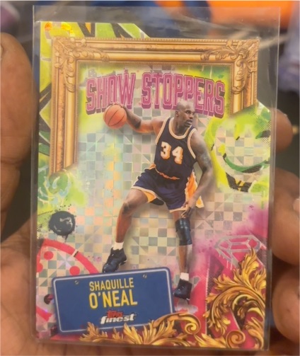 2024-25 Topps Finest #S-8 Shaquille O'Neal Show Stoppers — front