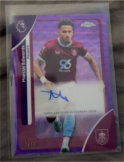 2026 Topps Chrome Premier League #CA-ME Marcus Edwards — front