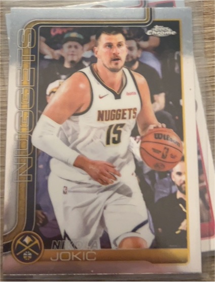 2025-26 Topps Chrome #25 Nikola Jokić — front