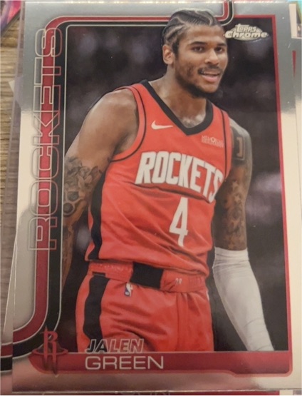 2025-26 Topps Chrome #58 Jalen Green — front