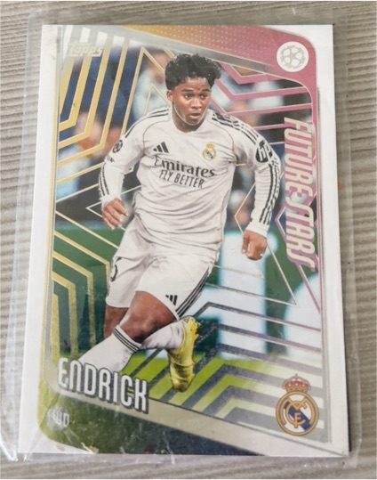 2025-26 Topps UEFA Club Competitions #86 Endrick Real Madrid Future Stars — front
