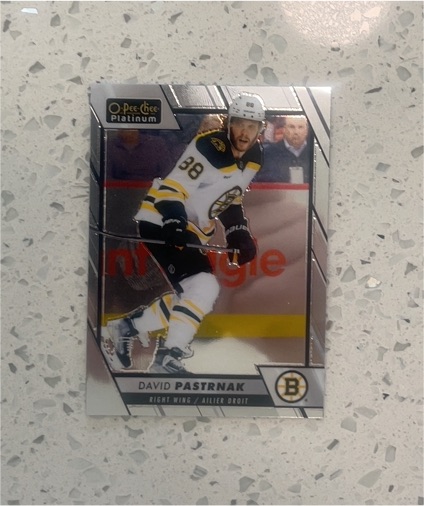 2023-24 O-Pee-Chee Platinum #157 David Pastrnak — front