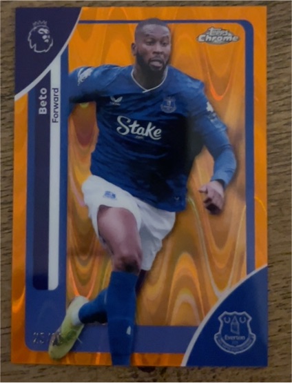 2026 Topps Chrome Premier League #90 Beto Everton — front
