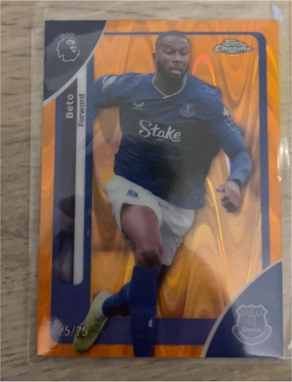 2026 Topps Chrome Premier League #90 Beto Everton — front