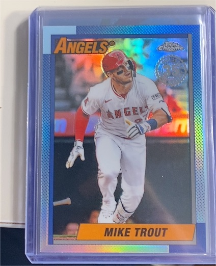 2025 Topps Chrome Update #90CU-1 Mike Trout — front