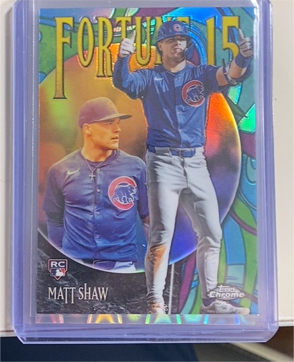 2025 Topps Chrome Update Fortune 15 #F15-24 Matt Shaw — front