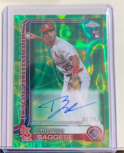 2025 Topps Chrome Update #RA-TSA Thomas Saggese — front