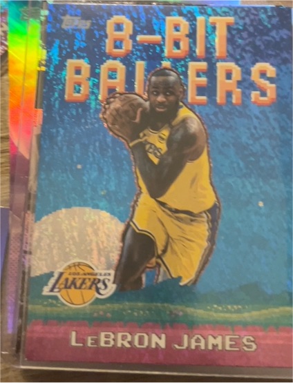 2025-26 Topps #8B-19 LeBron James 8-Bit Ballers Holofoil — front