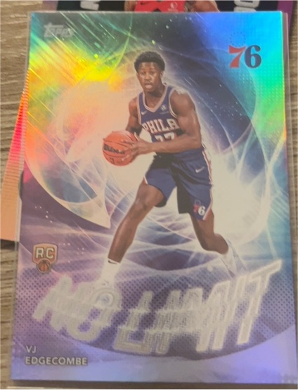 2025-26 Topps No Limit #NL-3 VJ Edgecombe — front