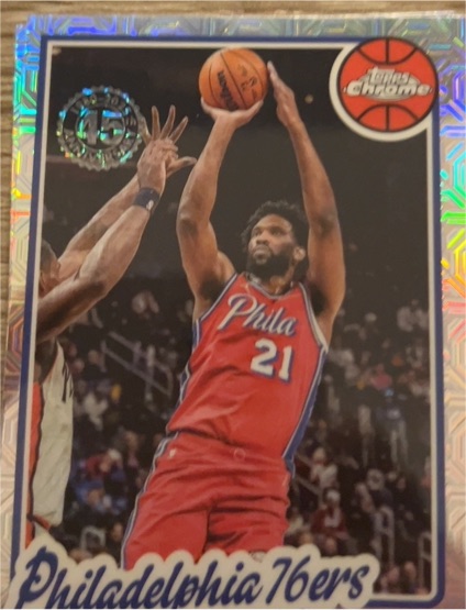 2025-26 Topps Chrome #TC-JBE Joel Embiid — front
