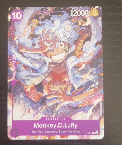 Monkey.D.Luffy P-041 One Piece Starter Deck 18 PURPLE Promo — front