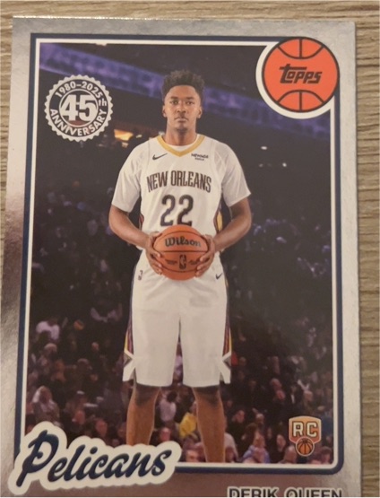2025-26 Topps 45th Anniversary #80BK-60 Derik Queen — front