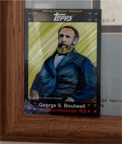 2023 Topps Pieces of the Past George S. Boutwell 1st Commissioner IRS — front