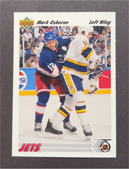 1991-92 Upper Deck #296 Mark Osborne — front