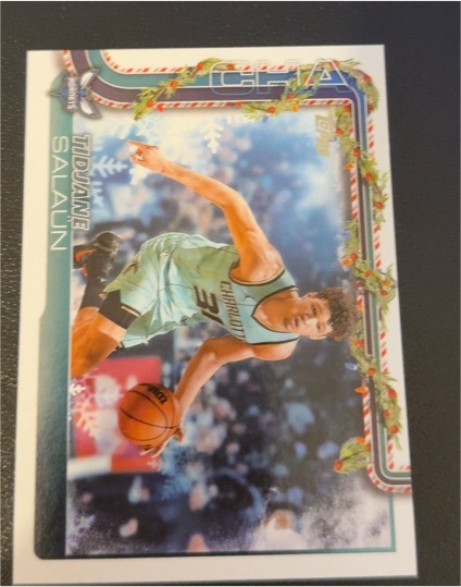 2025-26 Topps Holiday #H57 Tidjane Salaun — front