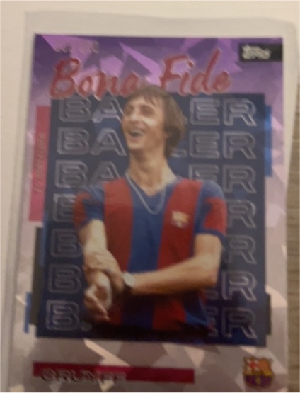 2025 Topps Bona Fide Baller Johan Cruyff — front