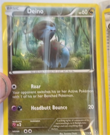 2016 Pokémon XY Steam Siege #84 Deino — front
