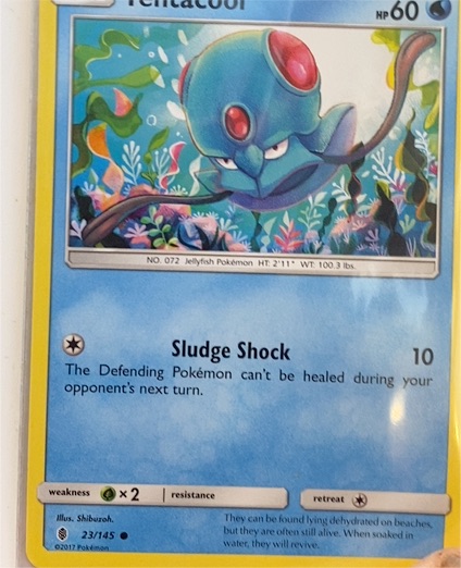 2017 Pokémon Guardians Rising #23 Tentacool — front