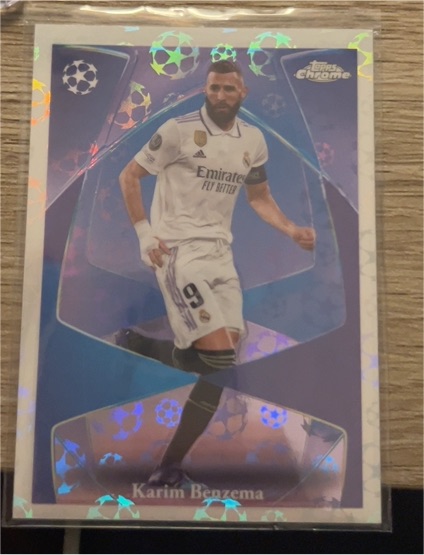 2024 Topps Chrome UEFA Club Competitions #14 Karim Benzema — front