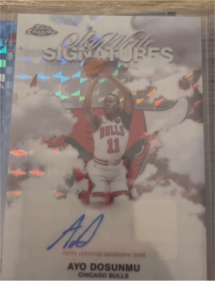 2025-26 Topps Chrome Sky Write Signatures #SWS-AD Ayo Dosunmu — front