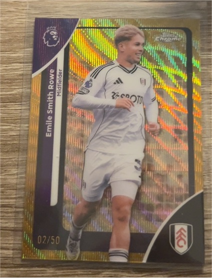 2026 Topps Chrome Premier League #92 Emile Smith Rowe — front