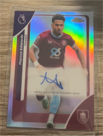 2026 Topps Chrome Premier League #CA-ME Marcus Edwards — front