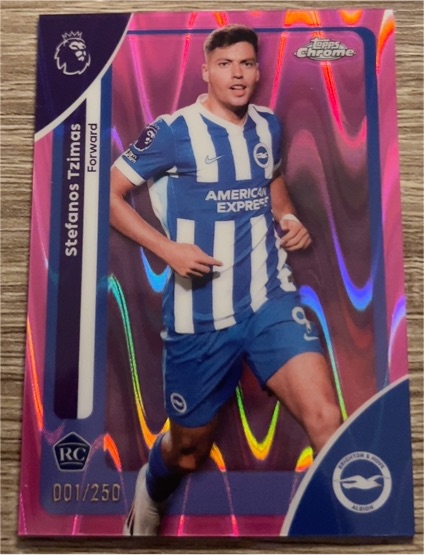 2026 Topps Chrome Premier League #42 Stefanos Tzimas — front