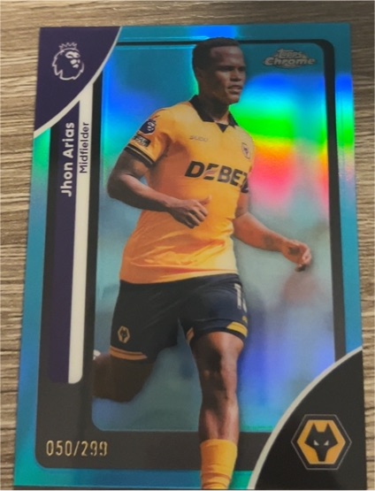 2026 Topps Chrome Premier League #195 Jhon Arias — front
