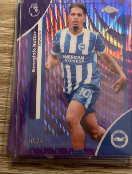 2026 Topps Chrome Premier League #48 Georginio Rutter — front