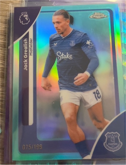 2026 Topps Chrome Premier League #87 Jack Grealish Everton — front