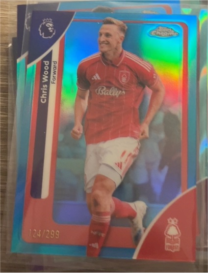 2026 Topps Chrome Premier League #158 Chris Wood Nottingham Forest — front