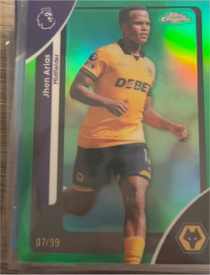 2026 Topps Chrome Premier League #195 Jhon Arias — front