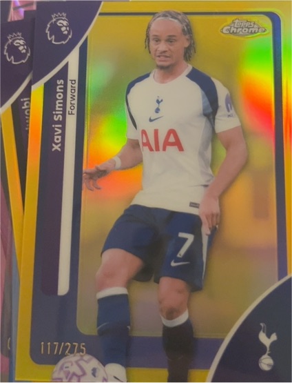 2026 Topps Chrome Premier League #175 Xavi Simons — front