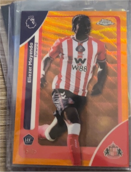 2026 Topps Chrome Premier League #162 Eliezer Mayenda Sunderland — front