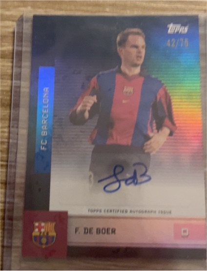 2025 Topps FC Barcelona #42/75 Frank de Boer — front
